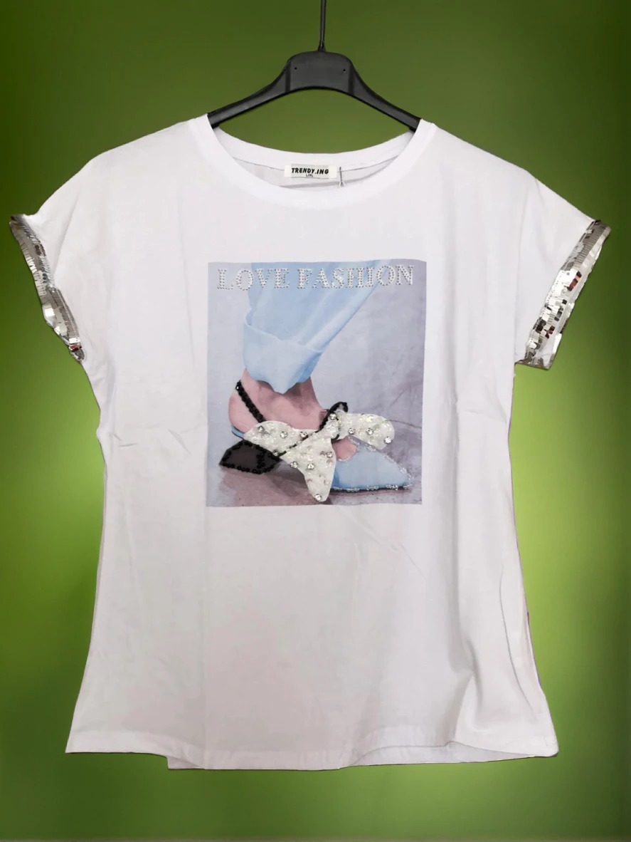 Majčka Love Fashion Modra L-XL Velikost