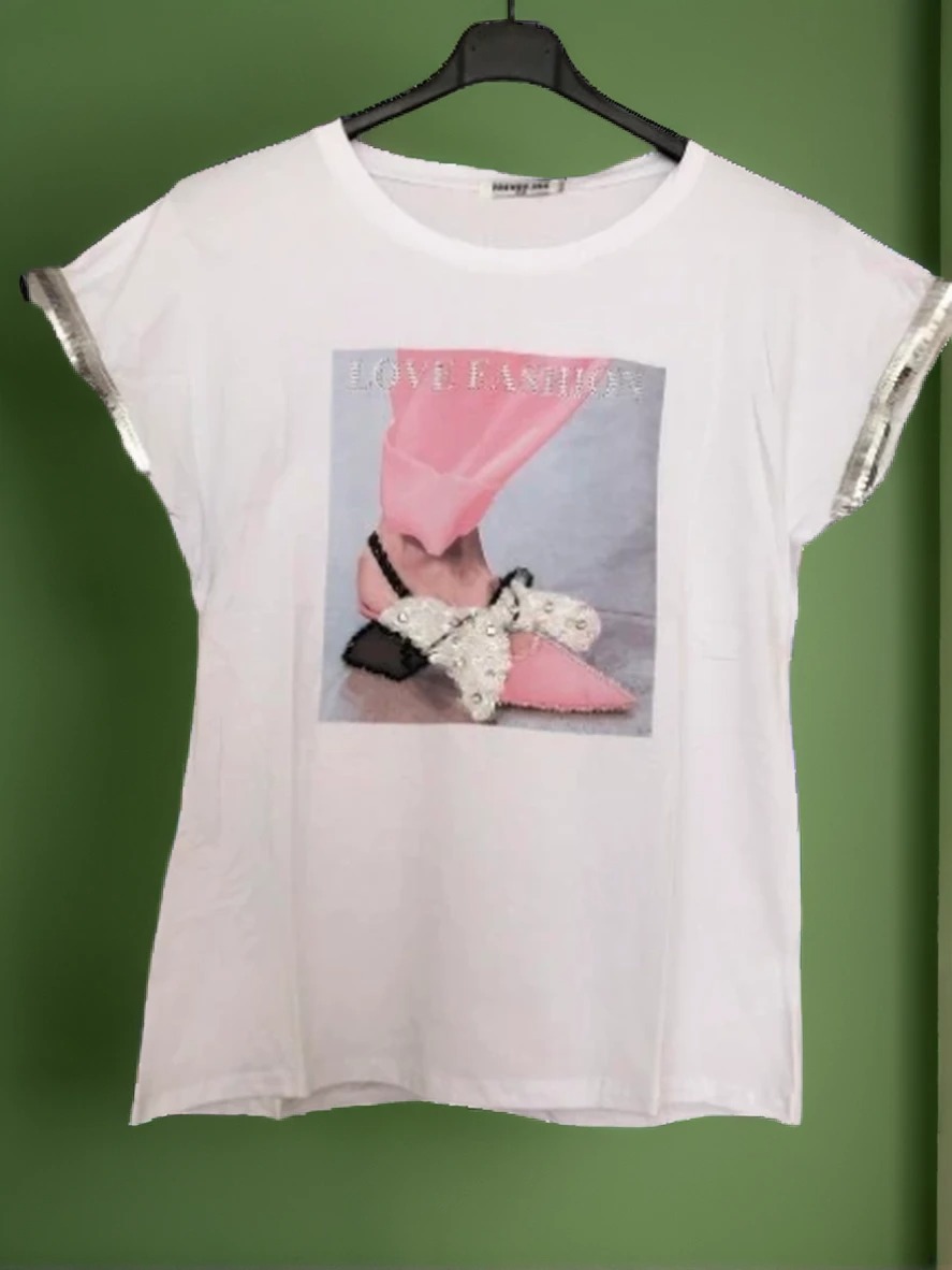 Majčka Love Fashion Roza S-M Velikost