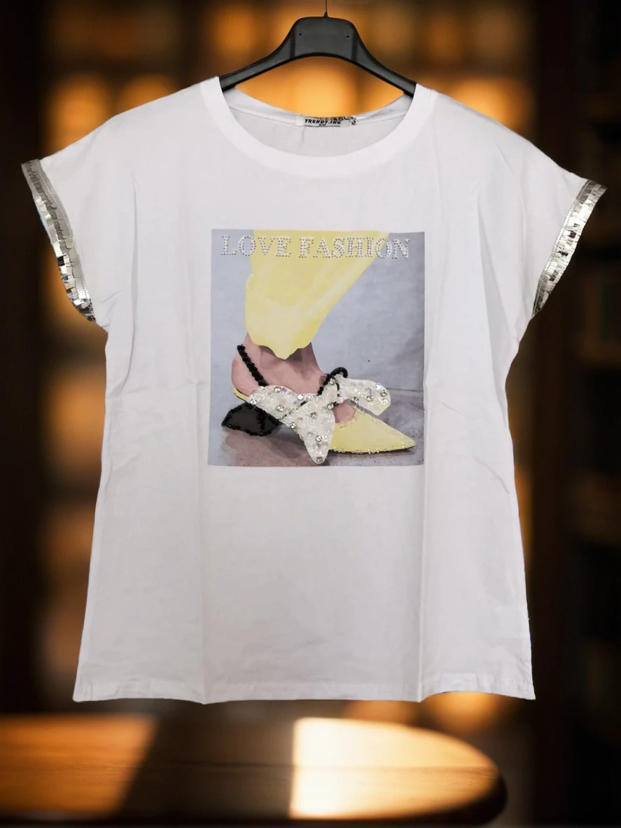 Majčka Love Fashion Rumena L-XL Velikost