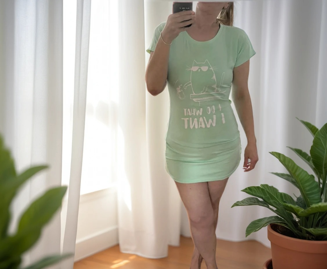 Tunika Obleka What I Want Zelena L-XL Velikost-trgovinadanija.si